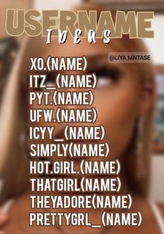 Idée de pseudo Cute Instagram Names Ideas, Baddie Usernames Ideas, Baddie Roblox Usernames, Roblox Names Idea Baddie, Insta Users Ideas, Spamm Account Name Ideas Instagram, Nicknames For Instagram Account, Instagram Name Ideas Baddie, Insta Usernames Aesthetic