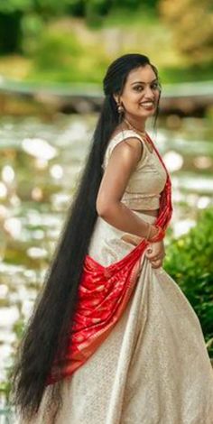 Indian Hairstyles, Indian Beauty Saree, Desi Beauty, Hair Looks, Long Hair, Hair Wrap, Dreadlocks