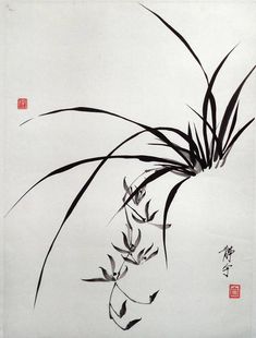 Sumi Ink Art, Japanese Traditional Painting, Traditional Korean Art, Sumi Art, Japanese Brush Painting, Sumi E Painting Brush Strokes, Chinese Ink Art Abstract, Chinese Ink Painting Flower, Chinese Brush Painting Flowers