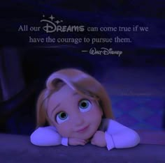 an animated doll with a quote about dreams