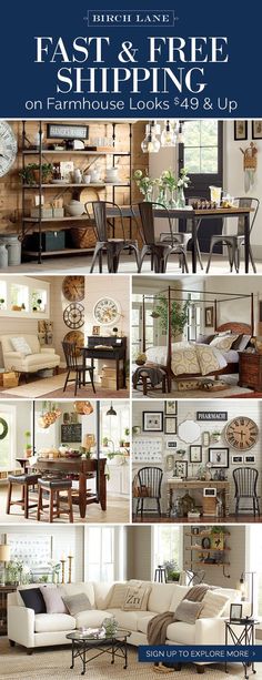 the furniture store is selling fast and free shipping on farmhouse looks $ 39 & up