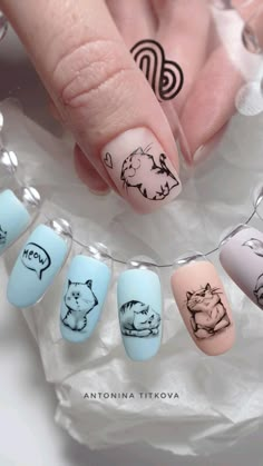 Winter 2023 Nail Trends, Cat Nail Designs, 2023 Nail, Art Deco Nails, Acrylic Toe Nails, Nail Art Studio, Nails Now, Minimal Nails