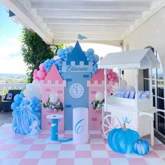 Cinderella Castle Backdrop, Castle Decorations Party, Castle Birthday Decorations, Cinderella Backdrop, Crown Backdrop, Princess Castle Backdrop, Princess Party Backdrop, Cinderella Birthday Theme, Cinderella Party Decorations