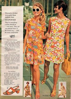 60s Flowers, Vintage Outfits 60s, Outfits 60s, 80s Womens Fashion, 60s Fashion Vintage, 60 Outfits, 1960’s Fashion