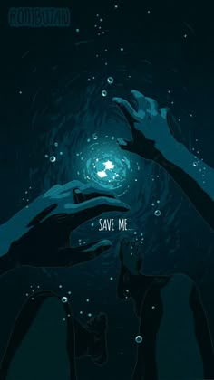 two hands reaching out to each other with the words save me written on their fingers