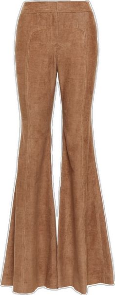 Chic Brown Wide Leg Flare Jeans, Flared Corduroy Bottoms For Spring, Fitted Flare Corduroy Pants, Flare Corduroy Bottoms For Spring, Spring Flared Corduroy Bottoms, Spring Flare Corduroy Bottoms, Retro Cotton Flares For Fall, Chic Wide Leg Cotton Flares, 70s Inspired Wide Leg Pants For Fall