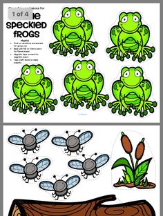 cut and glue frog paper craft for kids