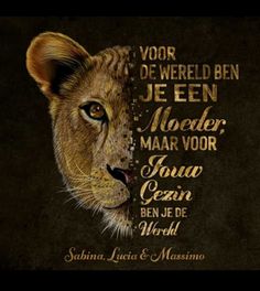 an image of a lion with words written on it