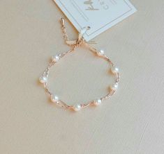 Bridesmaid Pearl Bracelet, Gold Jewelry Prom, Pearl Bracelet Wedding, Rose Gold Pearl, Gift For Bridesmaids, Pearl Bracelets, Pearl Details, Bracelet Pearl