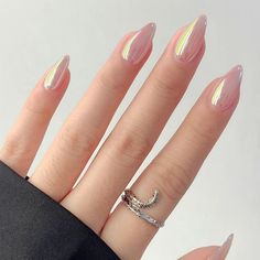 PRICES MAY VARY. 💕【Press on nails almond product】this false nails with designs made of good acrylic ABS material, firm and not fragile or break or fade, more glossy, wouldn't hurt your nails,Softness is similar to human nails. 💕【Almond shape press on nails pack】24 pcs-12 Sizes almond nails, false nails with glue 1 stick , 1 nail file,, 1 sheet jelly glue. 1 Cleaning Cloths,1 wooden stick.please note:durability of jelly glue is not as good as liquid glue, but it makes false nails Reusable，Pleas Nails Champagne, Nails Cream, Purple And Pink Nails, Latest Nails, Nails Chrome, Short Almond Nails, Gothic Chic, Gold Prom, Red Polish