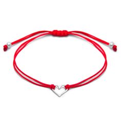 PRICES MAY VARY. Handmade, romantic, and affordable. Simple and modern, this red string bracelet (17cm) holds a Sterling Silver open heart shaped charm (1cm). Available in more colors! Light weight, fits comfortably on wrist for everyday wear Adjustable thread cord, slip-on pull thread bracelet allows for a customized fit (one size fits all) Exclusive design carefully handcrafted in Peru Jewelry is delivered in a nice cream colored velvet draw string gift bag/pouch Great friendship and support g Womens Friendship, Heart Shaped Pendant Necklace, Red String Bracelet, Thread Bracelets, Handmade Heart, Heart Shape Pendant, Handmade Rings, String Bracelet, Heart Gifts