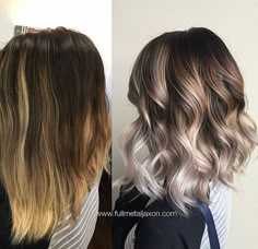 Brown Ombre Hair Color, Short Ombre Hair, Brown Ombre Hair, Hair Color Purple, Brown Blonde Hair, Ombre Hair Color, Hair Color And Cut, Hair Color Balayage, Cool Hair Color