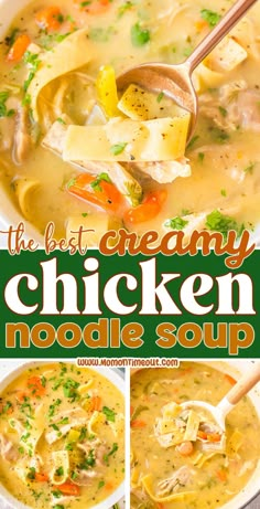 the best creamy chicken noodle soup recipe