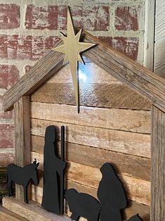 a nativity scene with the birth of jesus