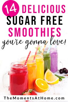 Sugar Free Smoothies, Low Sugar Smoothies, Low Carb Smoothie Recipes, Sugar Free Breakfast, Free Smoothie Recipes, Sugar Free Fruits, Best Smoothie, Protein Smoothie Recipes