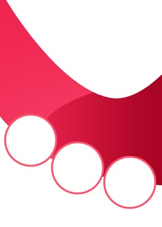 a red ribbon with white circles on the end is shown in this graphic style illustration