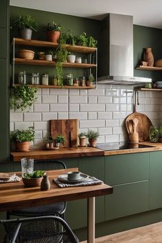 #BEAUTY, #RELATIONSHIPS #Fashion #Animals #Outfits #Winter Outfits #Animals Olive Green Kitchen Cabinets Wood Counter, Small Kitchen Ideas Olive Green, Kitchen With Olive Green Cabinets, Small Green Kitchen Cabinets, Aesthetic Green Kitchen, Earthy Green Cabinets, Kitchen Ideas Olive Green, Olive Green Kitchen Decor, Moodboard Olive Green