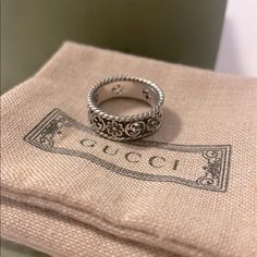 Reposhing This Item I Purchased From @Zoezhong9. Loved It, But Ready To Rotate For Something New. Questions? Leave A Comment Below! Signature Rings, Gucci Store, Snake Ring Silver, Diamond Heart Ring, Gucci Jewelry, Gg Logo, Snake Ring, White Gold Diamond Rings, Purple Stones