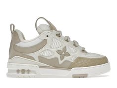 Louis Vuitton LV Skate Sneaker Beige White Men's - 1AARQH - US Lv Skate Sneaker, Zapatillas Louis Vuitton, Lv Sneakers, Louis Vuitton Sneakers, Balenciaga Speed Trainer, Lv Shoes, Louis Vuitton Sandals, Mens Fashion Classy, Hot Sneakers