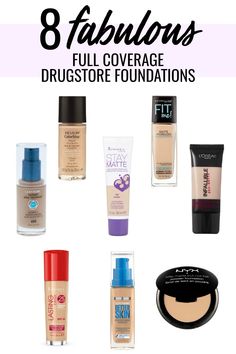 A drugstore is full of amazing options for full coverage foundations. Houston Beauty blogger Meg O. On The Go shares 8 of the best drugstore foundation. Read more! Natural Hair Mask, Boost Hair Growth, Full Coverage Foundation, Makeup Aesthetic, Makeup Hacks, Foundation Makeup