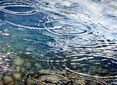 the water is so clear that it appears to be full of ripples and bubbles