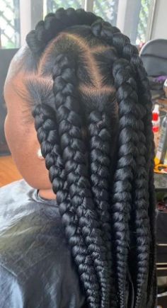 Thick Box Braids Cornrows With Box Braids, Fishtail Braids, Long Pixie Hairstyles, Big Box Braids, Big Box Braids Hairstyles, Jumbo Box Braids, Long Box Braids, Box Braids Styling, Girls Hairstyles Braids