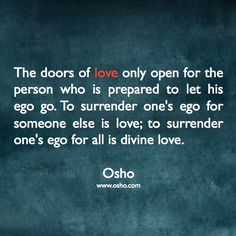 the doors of love only open for the person who is prepared to let his egg go