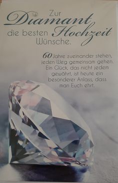 an advertisement for a diamond in germany