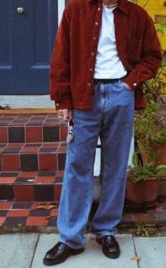 90s Street Style Aesthetic Men, Retro Guy Outfits, Casual 90s Outfits Men, 80s Mens Fashion Casual, Retro Boys Outfit, 80s Man Outfit, Male 80s Fashion, 90s Masc Outfits, Vintage Mens Fashion 80s