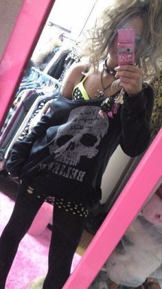 Trashy Gyaru, Goth Gyaru, Goth Mcbling, Gyaru Style, Estilo Indie