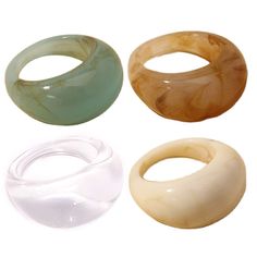 PRICES MAY VARY. Fine Production: Each ring made of resin is hand-made. Each jewelry is carefully polished and processed. Style: The old craft of colorful resin makes the jewelry look fashion and stylish. Very beautiful and eye-catching. Material: The colorful resin ring is made of resin. Easy to Wear and Take Off. Environmental protection, safety, no allergy. It's very comfortable and fashion. Occasion: The jewelry set matched with different dresses, sportswear, casual clothes, which is a set o Diamond Videos, Smart Ring, Usa Jewelry, Biker Rings, Chunky Rings, Resin Ring, Ring Fit, Jewelry Party, Look Fashion