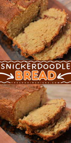 This Snickerdoodle Bread is an easy quick bread that is awesome for your Fall breakfast ideas. It's a simple bread recipe that only requires a few ingredients. With its cinnamon sugar throughout and a crispy cinnamon sugar crust, this bread can be enjoyed especially as holiday brunch food! Snickerdoodle Bread Mini Loaves, Snickerdoodle Bread Easy, Spice Bread Easy, Cinnamon Sugar Quick Bread, Snickerdoodle Loaf Bread, Flavored Breads Recipes, Snickerdoodle Quick Bread, Snickerdoodle Banana Bread Recipe, Sugar Cookie Bread Recipe