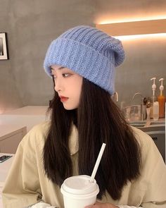 Can be worn with any basic outfits  	 Perfect for casual mall dates  	 Stretchable  	 Adds additional warmth Kpop Hat, Fur Leg Warmers, Fashion Chingu, Mamamoo Moonbyul, Knitted Beanie, Loop Earrings, White Fur, Crystal Flower, Basic Outfits