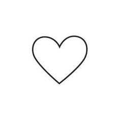 the outline of a heart on a white background