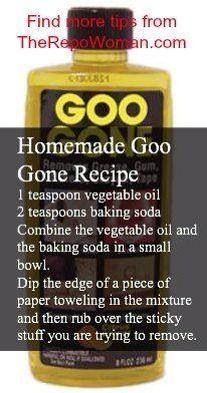 a bottle of homemade go gone recipe oil