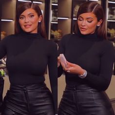 Kylie Jenner Work Outfit, Kylie Jenner All Black Outfits, Estilo Kylie Jenner, Mode Zara, Kylie Jenner Outfits, Black Outfits, Jenner Outfits, Kardashian Style, Trendy Fashion Outfits