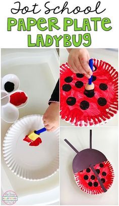 paper plate ladybug crafts for kids to make