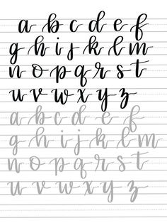 the cursive writing practice sheet with handwritten letters