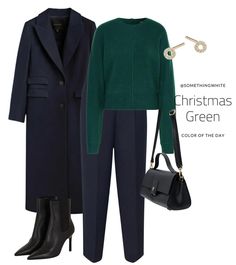 Emerald Green Wardrobe, Navy Coat Outfit, Ankle Workout, What To Wear For Winter, Winter In Canada, Green Sweater Outfit, Fall Coat Outfit, Navy Blue Outfit