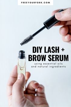 Oil For Eyelash Growth, Eyelash Growth Diy, Diy Eyelash Growth Serum, Natural Eyebrows Growth, Serum Recipe, Clean Beauty Makeup, Diy Serum, Lash Growth Serum, Eyebrow Growth Serum