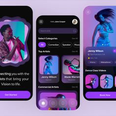 Artist Booking App UI Design By MultiQoS Event Booking App, Website Layouts, Android Design, Insta Poses, Movie App, Ux Mobile, Booking App