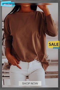 Women 2 Ways Wear Long Sleeve Shirt Shirt Sleeves, Long Sleeve Shirt, Long Sleeve Shirts, Shop Now, V Neck, Long Sleeve, Best Deals, How To Wear