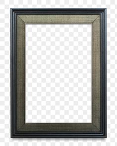 an empty black frame on a white background, with no image or text in it