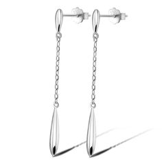 PRICES MAY VARY. Unique Design - The fashion Water-Drop design of Women Earrings make you charmer and elegant, beautiful and attractive. The Droplet shape of the sterling silver earrings are all on piece of soldered of Rolo Chain so you do not have to worry about them coming apart dropping .with a sense of luxury for the modern woman. Whether casual or dressy, this Earrings takes you from day to night with effortless style. Wear alone or as a stackable Jewelry for fashion statement. [TOP CRAFT] Top Craft, Earrings Chain, Stackable Jewelry, Silver Water, Drop Design, Women Earrings, Ear Stud, Rolo Chain, Gift For Wife