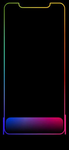 an image of a black background with colored lines on it in the shape of a rectangle