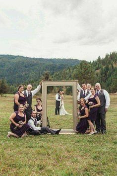 a group of people posing for a photo in front of a mirror with the words, save from weddinggawker