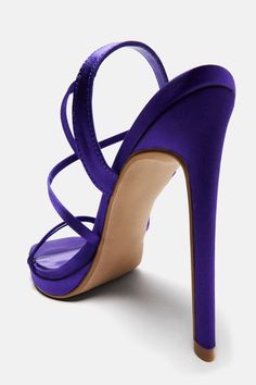 Available In Purple. Heeled Sandals Square Toe Adjustable Ankle Strap Stiletto Heel Imported | Solina Heeled Sandals in Purple size 9 by Fashion Nova Purple Heels, Glass Slipper, Promotional Events, Purple Fashion, Perfect Shoes, Heeled Sandals, Stiletto Heel, Ankle Strap, Stiletto Heels