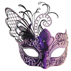 PRICES MAY VARY. Gorgeous Style:The glitter design on the butterfly makes the mask more gorgeous under the party lights. Intricate Craftsmanship:The butterfly wings are laser-cut metal, soft and curved, and free to shape. New Upgraded Version: The design of adjustable elastic band, make you comfortable to wear all night. Great Masquerade Mask:Available in a variety of popular colors to suit your outfit and the occasions, use it to take your look to the next level. Brand Story:Ubauta has been foc Butterfly Masquerade Mask, Mardi Gras Wedding, Luxury Mask, Venetian Masquerade Masks, Butterfly Mask, Butterfly Rhinestone, Ball Mask, Venetian Masquerade, Costume Ball