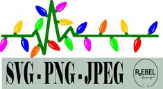 the logo for swg - png jpfg is shown with christmas lights