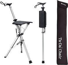 an image of a tripod and umbrella stand set up on a white background with text